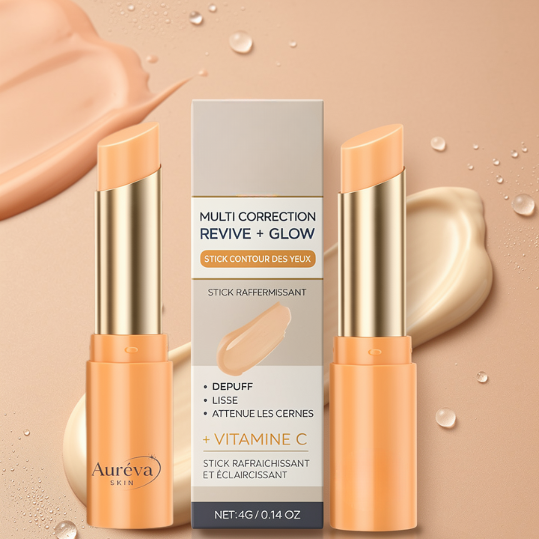 Soin Regard Éclat – Stick Contour des Yeux à la Vitamine C